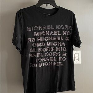 Michael Kors Black Graphic Tee
